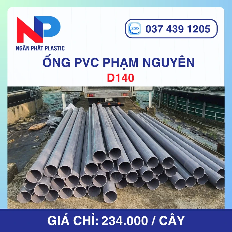 Ống Nhựa PVC D140 Phạm Nguyên